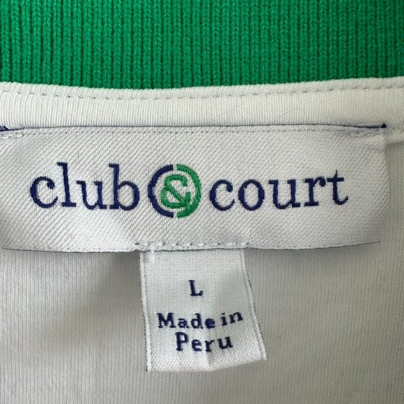 Club and Court Dynasty Jacket | Tennis | Zip Up Scuba | Size Large | NWOT - Picture 3 of 4